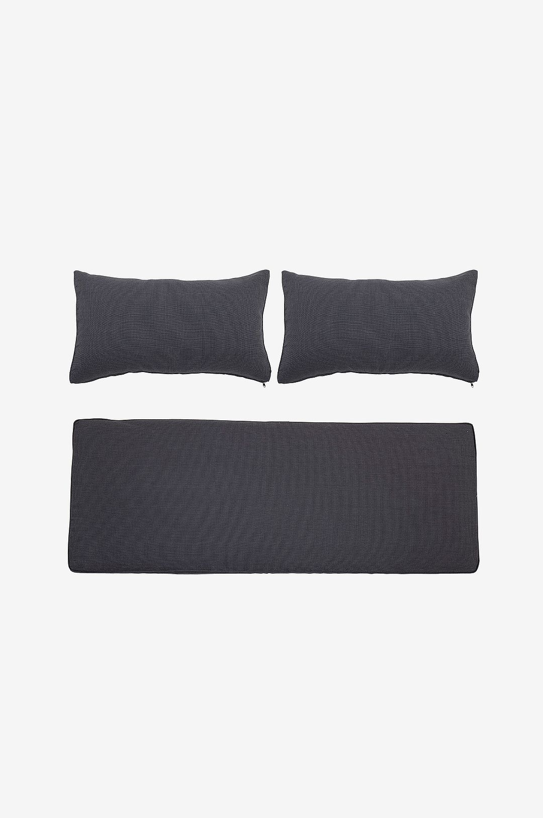 Bloomingville – Kuddfodral Mundo, set om 3 – Grå – Prydnadskuddar & kuddfodral – Från Homeroom