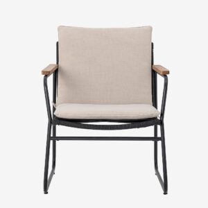 Bloomingville – Loungestol Hampton, 2-pack – Svart – Utefåtöljer – Från Homeroom