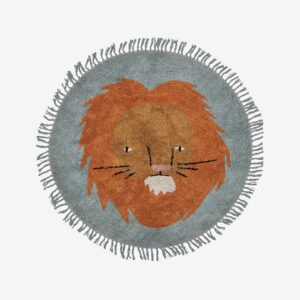 Bloomingville MINI – Bomullsmatta Leroy – Blå – Barnmattor – Från Homeroom