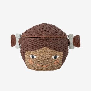 Bloomingville MINI – Korg med lock Lill – Brun – Korgar & småförvaring – Från Homeroom