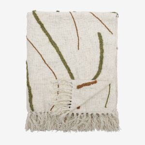 Bloomingville – Osasio Pläd – Grön – Filtar & plädar – Från Homeroom