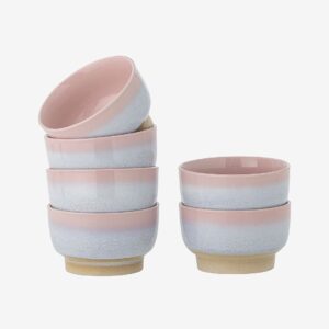 Bloomingville – Safie Skål, 6-pack – Rosa – Skålar – Från Homeroom