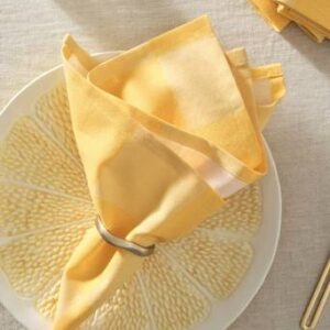 Bobbie servett 4-pack Gul