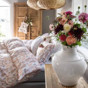 Borås Cotton Fabiola Påslakanset 230×220 Rosa