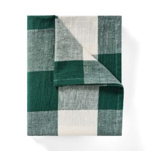 Bordsduk Check 240x140cm Linnemix Grön