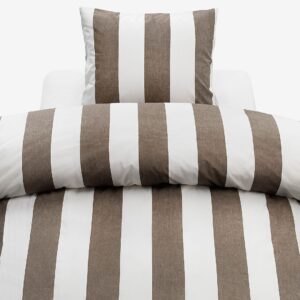 Borganäs of Sweden – 2-Dels Set Block Stripe – Brun – Påslakanset – Från Homeroom