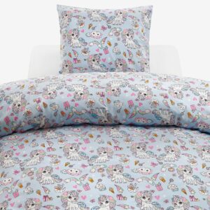 Borganäs of Sweden – Påslakan Set Enhörning – Blå – Påslakanset – Från Homeroom