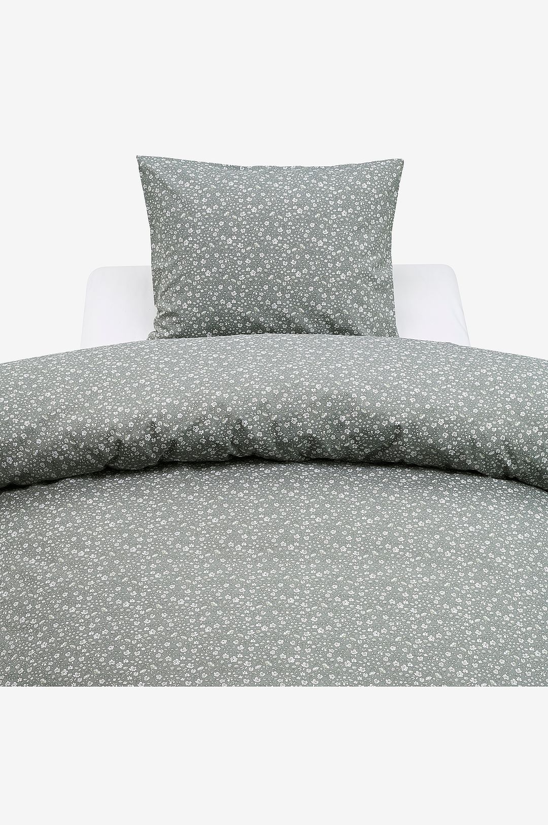 Borganäs of Sweden – Påslakanset Rita Flower – Grön – Påslakanset – Från Homeroom