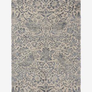 Brink & Campman – Ullmatta Pure Strawberry Thief Ink – Blå – Ullmattor – Från Homeroom