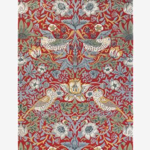 Brink & Campman – Ullmatta Strawberry Thief Crimson – Röd – Ullmattor – Från Homeroom