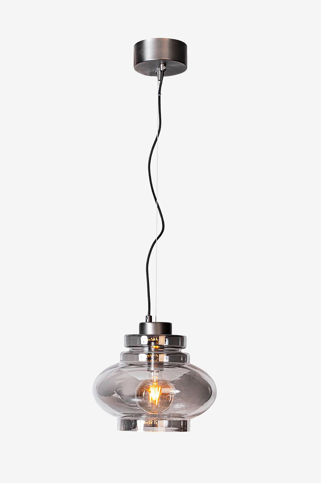 By Rydéns – Pendellampa Dolores Ø30 cm – Grå – Takpendlar – Från Homeroom