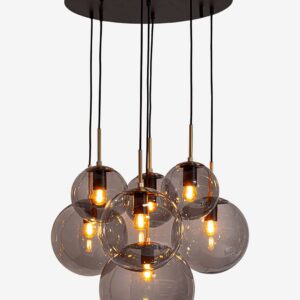 By Rydéns – Taklampa Laura 7 Låg – 53 cm Ø – Svart – Takpendlar – Från Homeroom