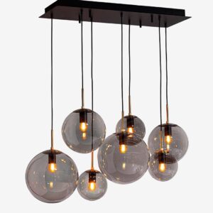 By Rydéns – Taklampa Laura 7 Låg H 153 cm – Svart – Takpendlar – Från Homeroom