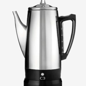 C3 – Perkolator Rostfri stål 12kp – Perkolatorbryggare – Från Homeroom