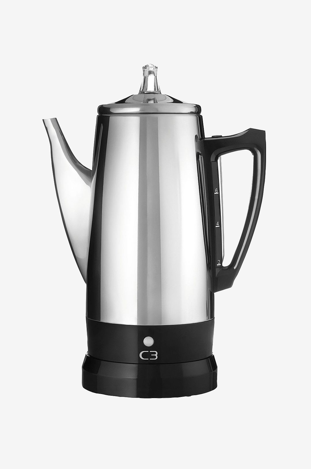 C3 - Perkolator Rostfri stål 6kp - Perkolatorbryggare - Från Homeroom