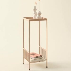 CALANCA sidobord 25,5X25,5 cm Beige