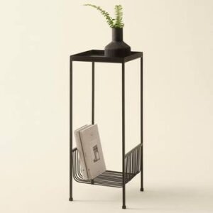 CALANCA sidobord 25,5X25,5 cm Svart