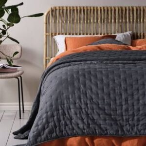 CALM överkast – dubbelsäng 260×260 cm Mörkgrå