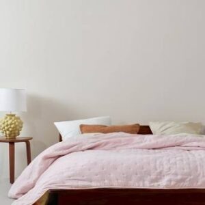 CALM överkast – dubbelsäng 260×260 cm Puderrosa