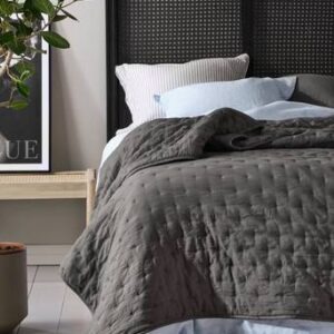 CALM överkast – enkelsäng 150×250 cm Ljusgrå