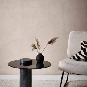 CALVIN sidobord ø 51 cm Svart