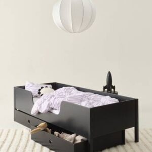 CAMPO barnsäng med förvaring 90X200 cm Svart