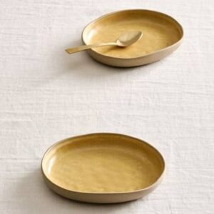 CARA assiett 2-pack ø 16 cm Senap/beige