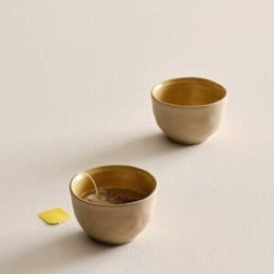 CARA kopp 2-pack Senap/beige