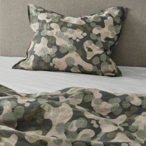 CARA örngott 60×50 cm Mörkgrön