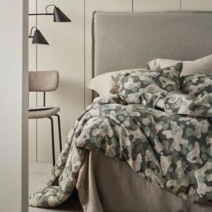 CARA påslakanset dubbelsäng Mörkgrön