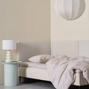 CARLIN sänggavel 90 cm Naturvit