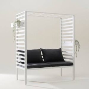 CARLO soffa med pergola Vit