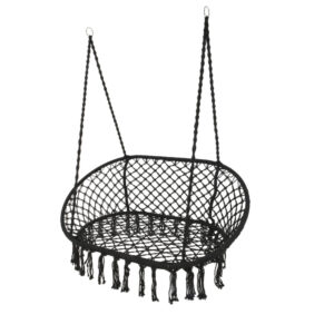 CARMEN Hängstol Svart