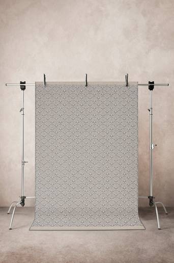 CASETTI utomhusmatta Naturvit/gråblå