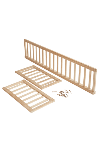 CASTILLO staket till barnsäng 90×200 cm Natur