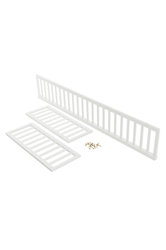 CASTILLO staket till barnsäng 90×200 cm Vit