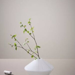 CELIA MAY glasvas – höjd 15 cm Vit