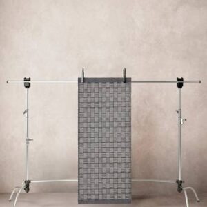 CERVIA utomhusmatta 80×150 cm Naturvit/petrol