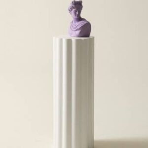 CHANTESSE sidobord ø 30 cm Vit