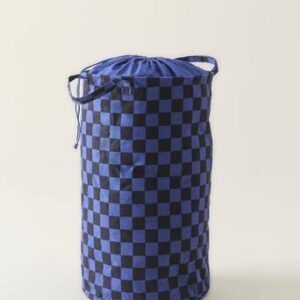 CHECK OUT tvättkorg stor Blå/svart