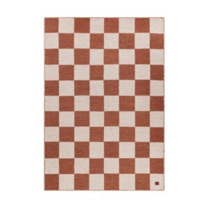 CHECK Ullmatta 160×230 Terracotta