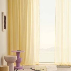 CIA multifunktionsgardin 2-pack Ljusgul