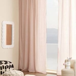 CIA multifunktionsgardin 2-pack Ljusrosa