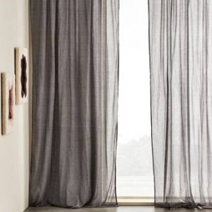 CIA multifunktionsgardin 2-pack Mörkgrå