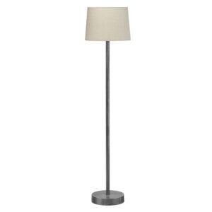 COLUMBUS Golvlampa Silver/Linne