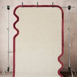 CONTESSA ull- och viskosmatta Brun/Vit