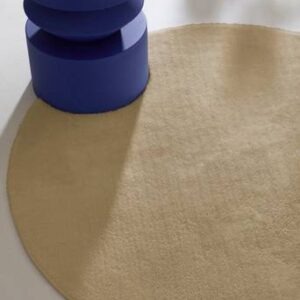 CORAL rund luggmatta Beige