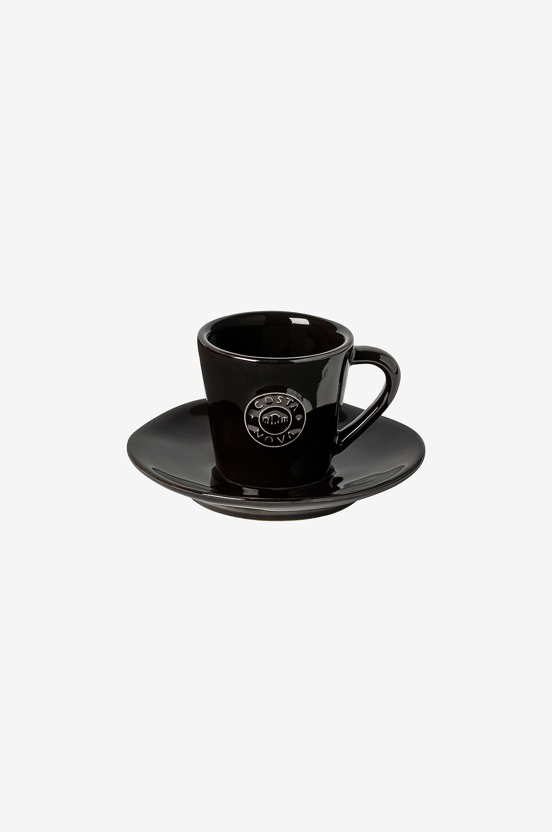 COSTA NOVA – Espressomugg med fat Nova Black – Svart – Koppar & muggar – Från Homeroom