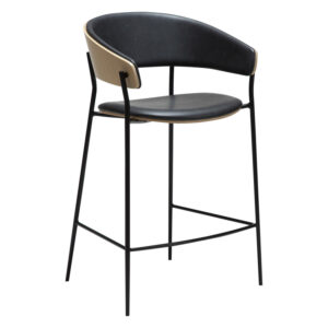 CRIB Barstol Svart/Vitpigmenterad