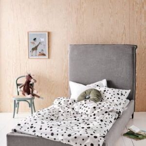 CURRAHEE barnsäng 90×200 cm Mörkgrå